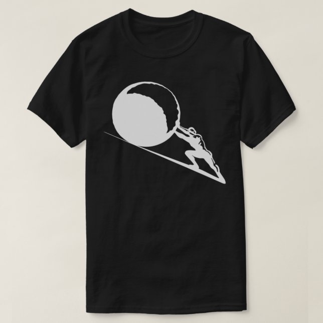 Sisyphus grekiska Mythology Sisyphus T Shirt (Design framsida)