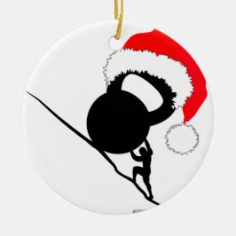 Sisyphus Kettlebell God jul Julgransprydnad Keramik