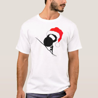 Sisyphus Kettlebell God jul T-shirt