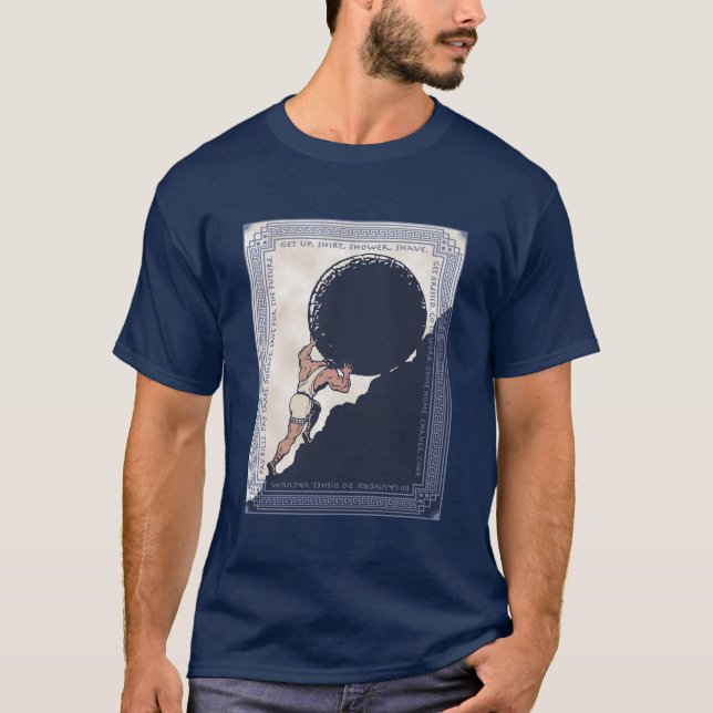 Sisyphus Mundane Sten T Shirt (Framsida)