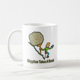 Sisyphus tar ett brott kaffemugg