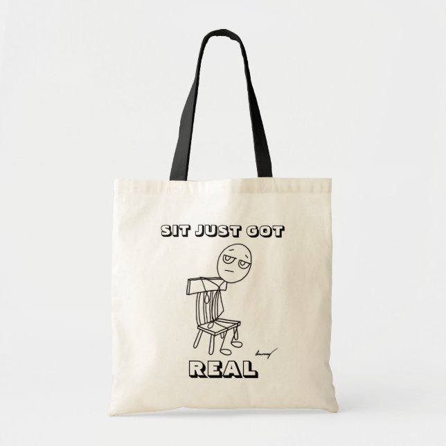 SIT BARA HAR REAL TOB Bag Tygkasse (Framsidan)