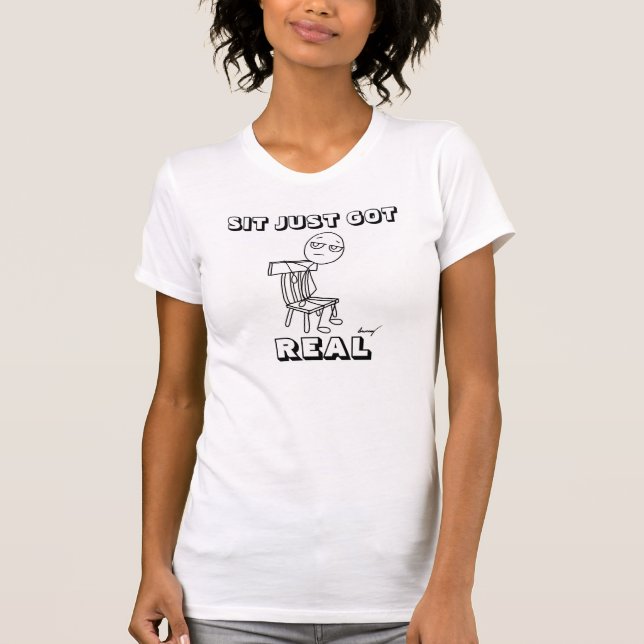 SIT BARA HAR REAL Womens Tanktop Tröja (Framsida)