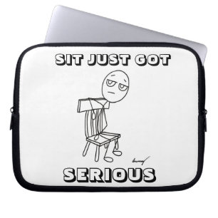 SIT BARA HAR SERIÖUS Laptop sleeve