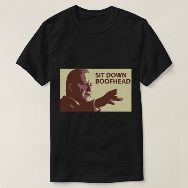 Sit Down boof head Anthony Albanese T Shirt (Design framsida)