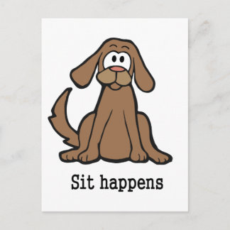Sit Happens Vykort