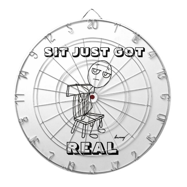 SIT HAR REAL Dart Board Darttavla (Framsidan)