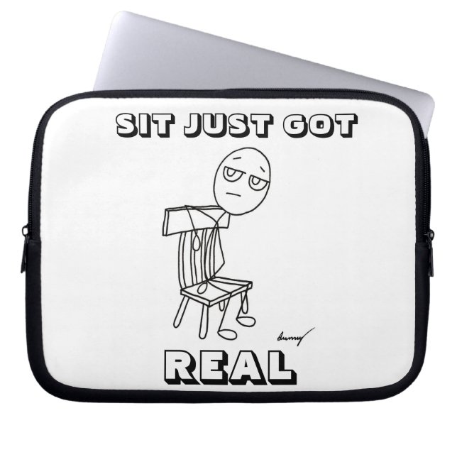 SIT HAR REAL LAPTOP SLEEVE (Framsidan)