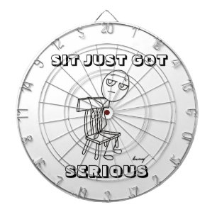 SIT JUST HAR SERIOUS Dart Board Darttavla