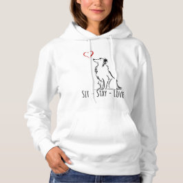 Sit-Stanna-Kärlek-Gräns Collie T Shirt