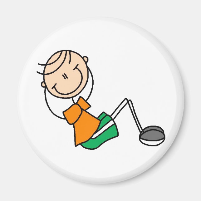 Sit UPS Stick figur Magnet (Framsidan)