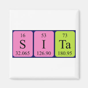 Sita Periodiska bord namn magnet