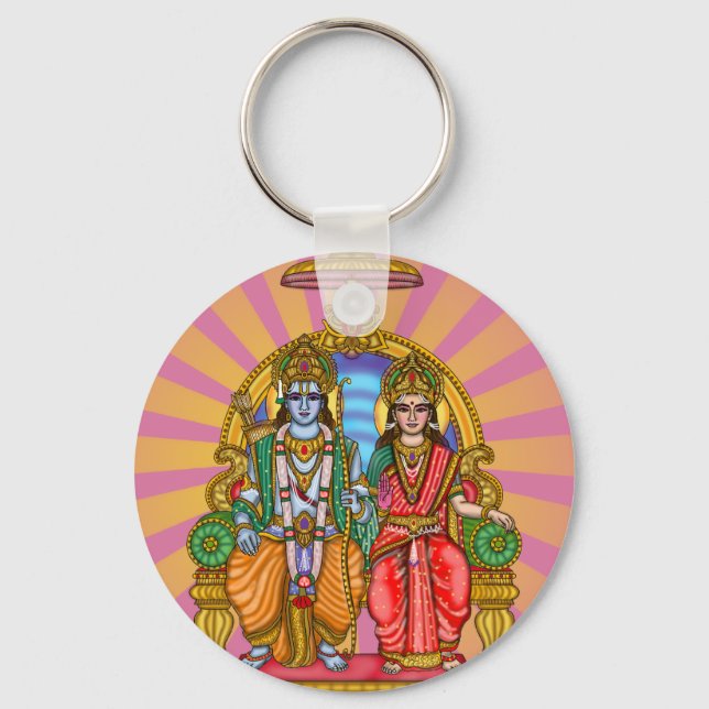 Sita Ram Gudomlig Nyckelring (Framsida)