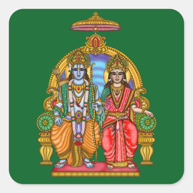 Sita Ram Helig Klistermärke (Framsida)