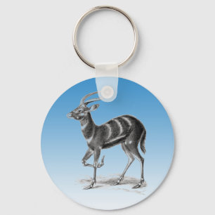 Sitatunga eller Marshbuck Nyckelring