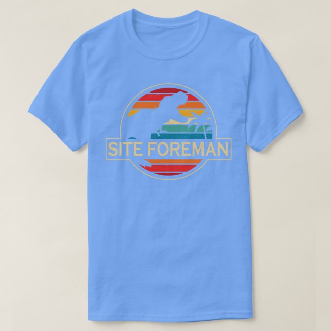 Site Foreman Dinosaur T Shirt (Design framsida)