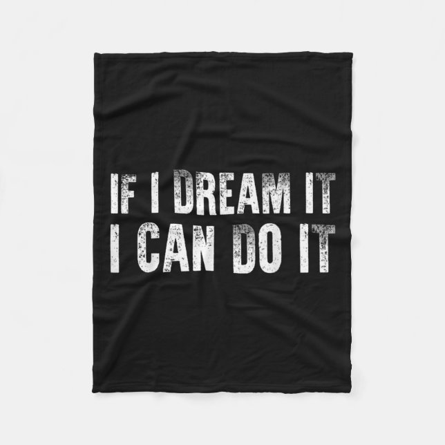 Sitive Affirmation Success Quote Men Women Teen Bo Fleecefilt (Framsidan)