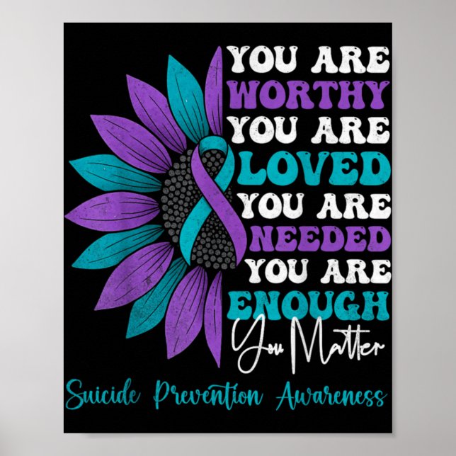 Sitive Motivational Suprt Suicide Prevention Aware Poster (Framsidan)