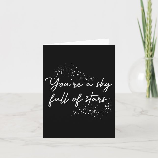 Sitive Motivational You're A Sky Full Of Stars Upl Kort (Framsida)