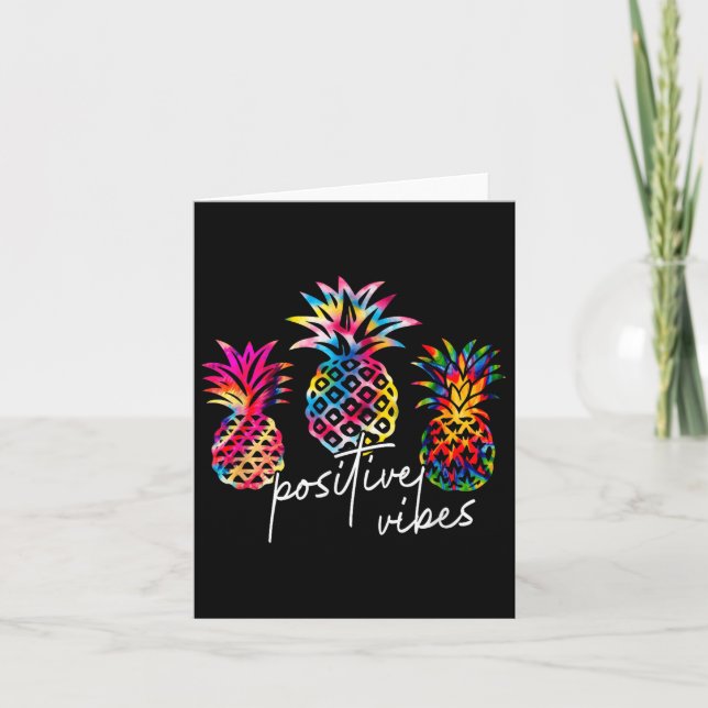 Sitive Vibe Ne Transfer Day Infertility Ivf Tie Dy Kort (Framsida)