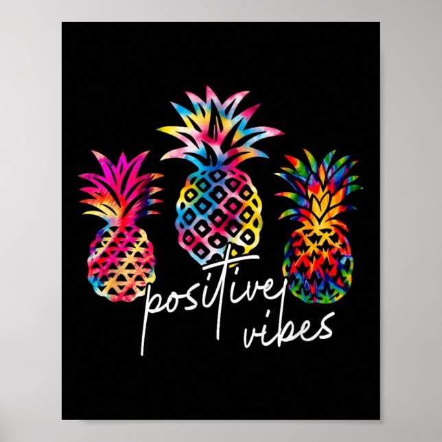 Sitive Vibe Ne Transfer Day Infertility Ivf Tie Dy Poster (Framsidan)