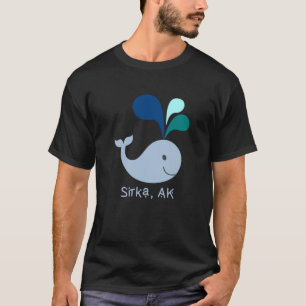 Sitka Alaska Cute Whale Älskare Tecknad T Shirt