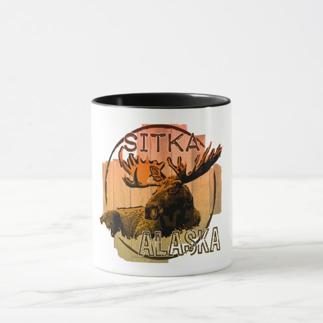Sitka Alaska orange moose mugg (Center)