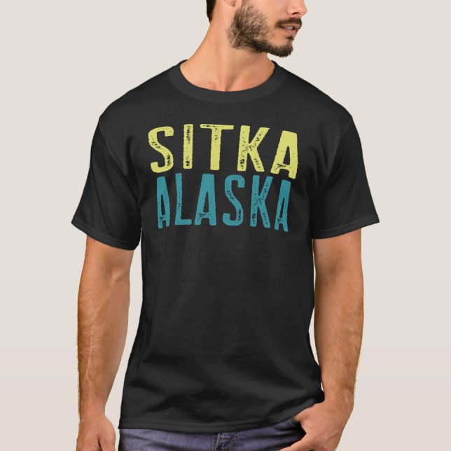 Sitka Alaska Pacific Kusten Stacks T Shirt (Framsida)