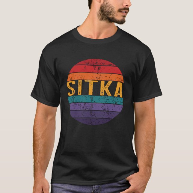 Sitka Alaska Pacific Kusten Sunset 5 T Shirt (Framsida)