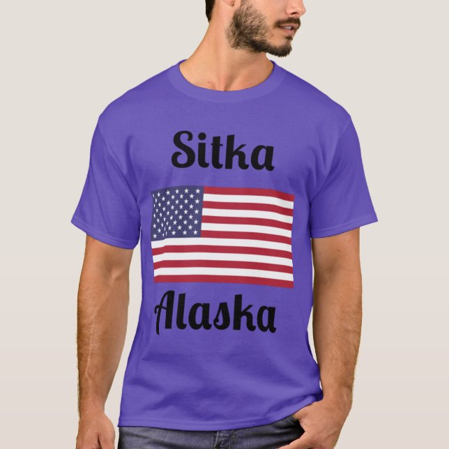 Sitka Alaska Stylishka Tryck2 T Shirt (Framsida)