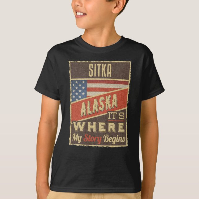 Sitka Alaska T Shirt (Framsida)