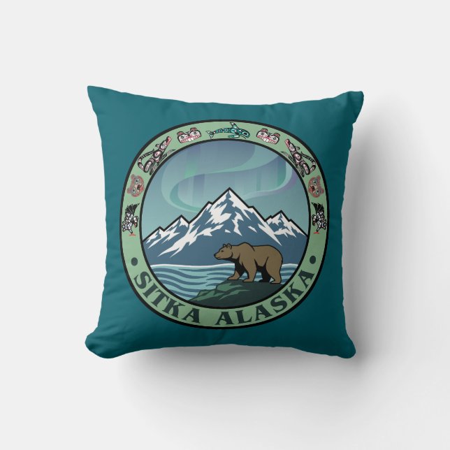 Sitka Alaska USA Kudde (Framsida)