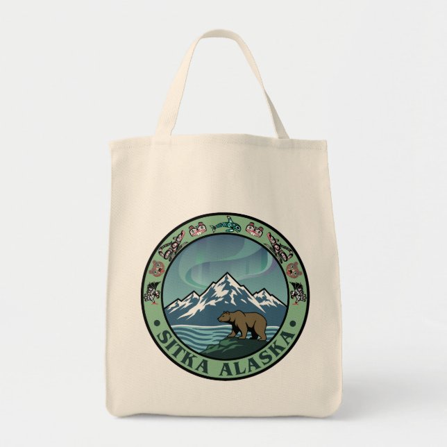 Sitka Alaska USA Tygkasse (Framsidan)