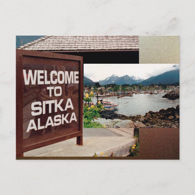 Sitka Alaska Vykort (Framsida)