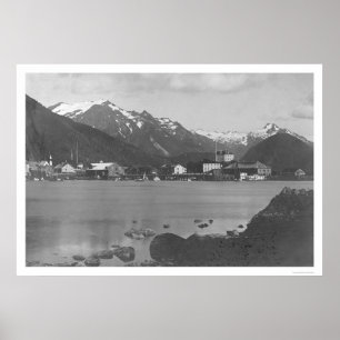 Sitka hamn Alaska 1908 Poster