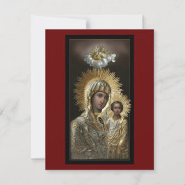 Sitka-ikon för Guds bönekort Mor Inbjudningar