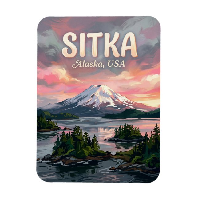 Sitka Sound Alaska Resor Magnet (Vertikal)