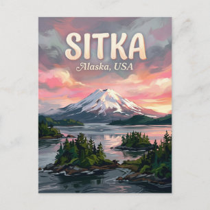 Sitka Sound Alaska Resor Vykort