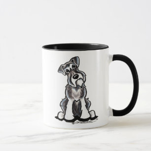 Sitt den nätt schnauzeren mugg