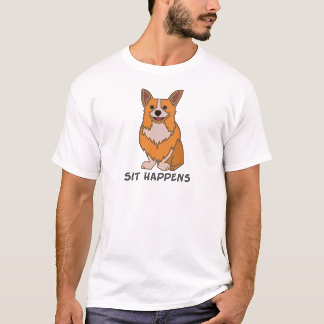 Sitt händer skjortan för Corgi T Tee Shirt (Framsida)