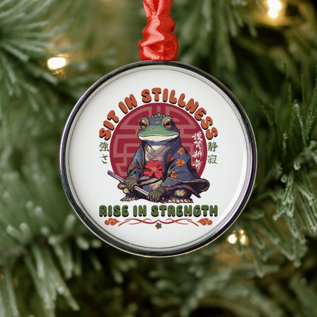 Sitt i stillhet julgransprydnad metall (Träd)