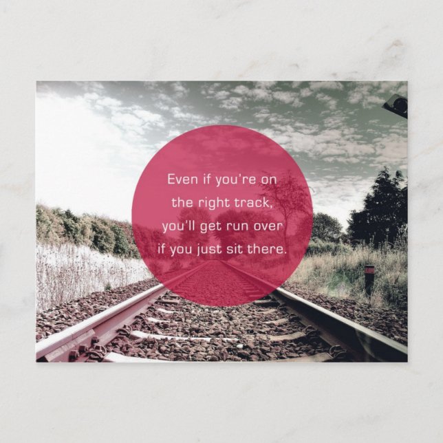 Sitt inte i ställe | Motiveringsoffert Vykort (Framsida)