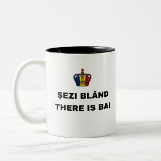 SITT LUGNT, DET ÄR INGENTING FEL Tvåtons KAFFEMUG Två-Tonad Mugg