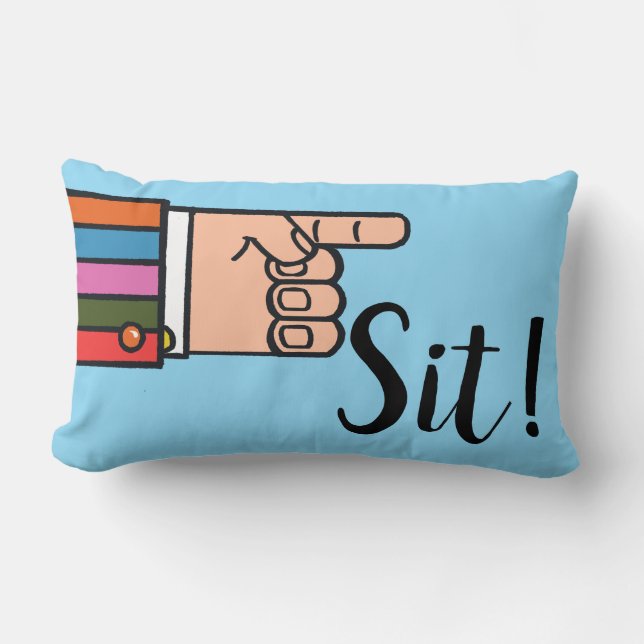 Sitt ner! Groovy Dekorativ kudde (Framsida)