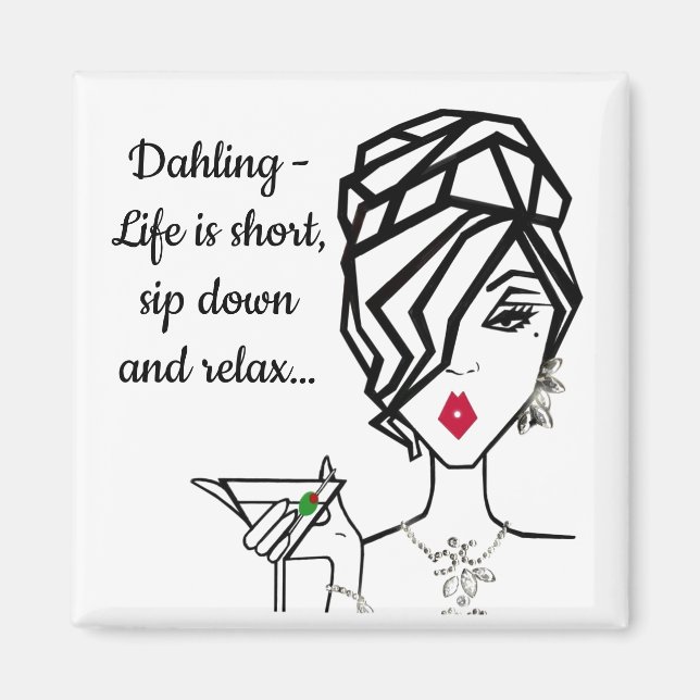 "Sitt ner och slappna av..." Magnet (Framsidan)