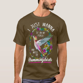 Sitt på min dörr och titta på Hummingbird Tee
