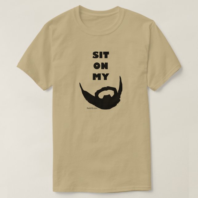 Sitt på mitt Beard Älskare Tröja (Design framsida)