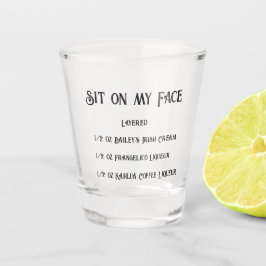 Sitt på mitt novelty-glas i ansikte