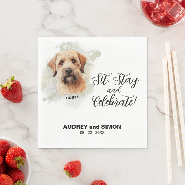 Sitt, stanna och fira mjukt Jackat hjulterrier Pappersservett (Insitu)