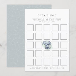 sitta-babyduschbingo-jakkort för elefant i baby inbjudningar